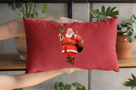 Santa Claus Pillow, Christmas Pillow, Christmas Decor, Santa Pillow Cover, Christmas Cushion, Farmhouse Pillow, Rustic Home Decor, Christmas - Arria Home