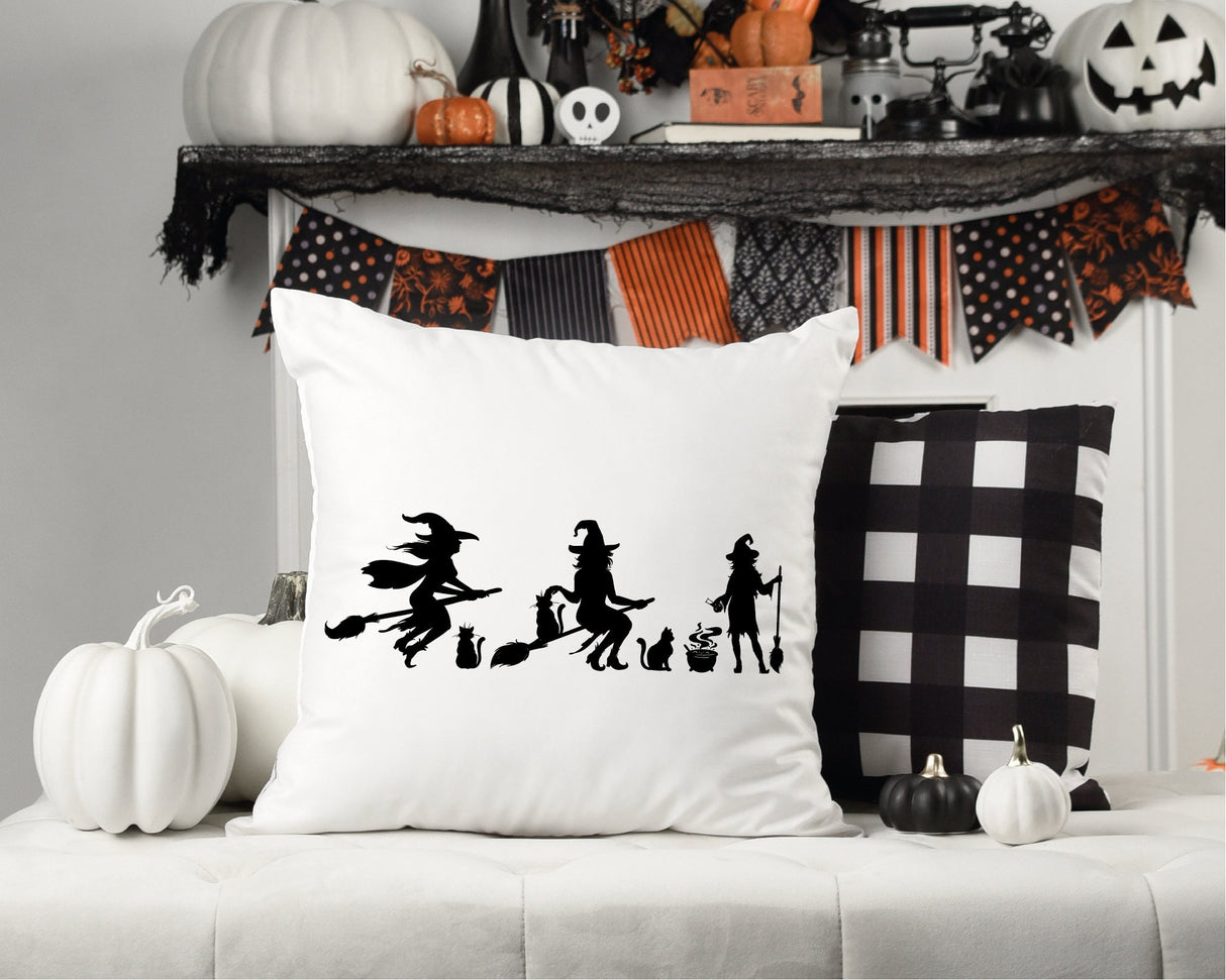 Halloween Pillow, Witch Pillow, Fall Decor, Halloween Decor, Autumn Decor, Witches Decor, Decorative Witch Pillow, Fall Farmhouse Pillowcase - Arria Home
