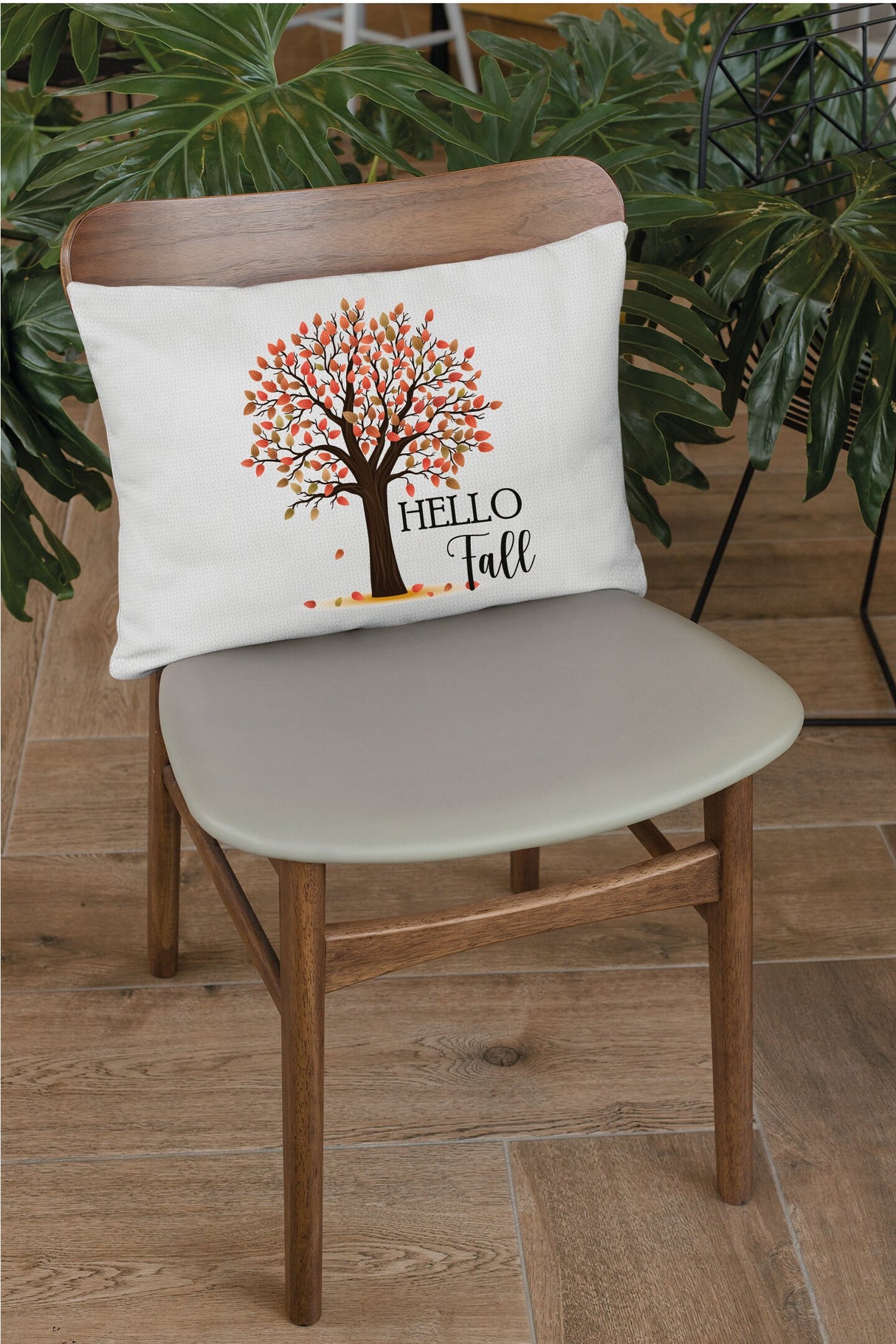 Hello Fall Tree Pillow, Fall Decor, Autumn Decor, Fall Pillow Cover, Fall Farmhouse Pillow, Rustic Decor, Fall Decorative Pillow, Autumn - Arria Home