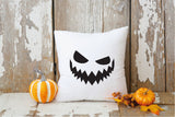 Halloween Pillow, Pumpkin Pillow Cover, Pumpkin Face Pillow, Spooky Decor, Halloween Decor, Pumpkin Throw Pillow, Fall Pumpkin Decor Pillow - Arria Home