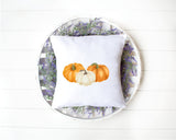 Pumpkin Throw Pillow, Pumpkin Decor, Fall Pillow Cover, Pumpkin Cushion, Autumn Decor, Watercolor, Fall Decor, Farmhouse Decor, Rustic Decor - Arria Home