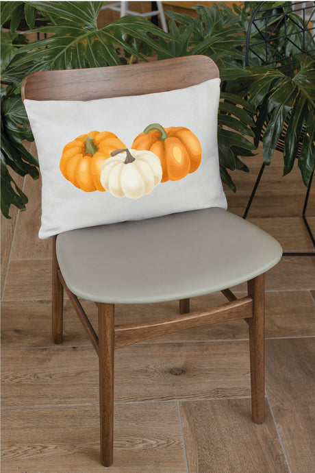 Pumpkin Throw Pillow, Pumpkin Decor, Fall Pillow Cover, Pumpkin Cushion, Autumn Decor, Watercolor, Fall Decor, Farmhouse Decor, Rustic Decor - Arria Home