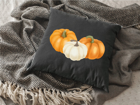 Pumpkin Throw Pillow, Pumpkin Decor, Fall Pillow Cover, Pumpkin Cushion, Autumn Decor, Watercolor, Fall Decor, Farmhouse Decor, Rustic Decor - Arria Home