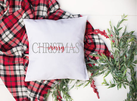 Merry Christmas Pillow, Christmas Pillow Cover, Christmas Decor, Cottage Decor, Farmhouse Decor, Rustic Home Decor, Christmas Cushion, Gift - Arria Home