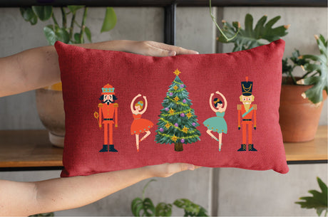 Nutcracker Pillow Cover, Christmas Pillow, Christmas Cushion, Noel Cushion, Nutcracker Decor, Xmas Decor, Farmhouse Decor, Rustic Decor Gift - Arria Home