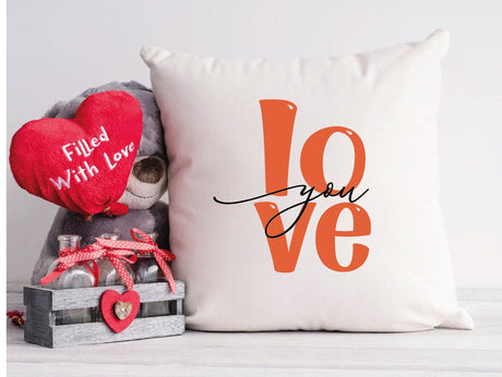 Valentine Pillow, Love Pillow, Personalize Couple Throw Pillow, Valentines Day Decor, Custom Pillowcase, Couple Gift, XOXO, Valentine Gift - Arria Home