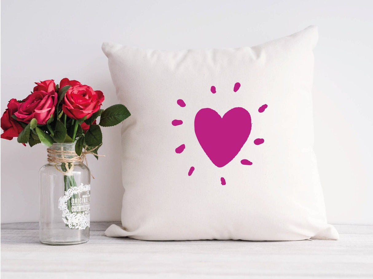 Heart Pillow, Love Pillow, Valentine Pillow, Custom Couple Pillow, Throw Pillow, Valentine Decor, Valentine Craft, Valentines Day Gift Idea - Arria Home