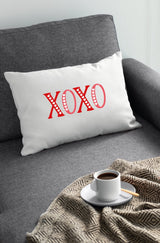 XO XO Pillow, Valentine Pillow, Hug and Kisses Pillow, Valentine Day Decor, Valentine Gift, Love Rustic Gift, Gift For Her, Gift For Him - Arria Home