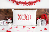 XO XO Pillow, Valentine Pillow, Hug and Kisses Pillow, Valentine Day Decor, Valentine Gift, Love Rustic Gift, Gift For Her, Gift For Him - Arria Home