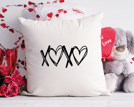 XO Pillow, Love Heart Pillow, Funny Valentine Pillow, Couple Gift, Gift For Her, Gift for Him, Valentines Day Gift, Valentine Cozy Pillow - Arria Home