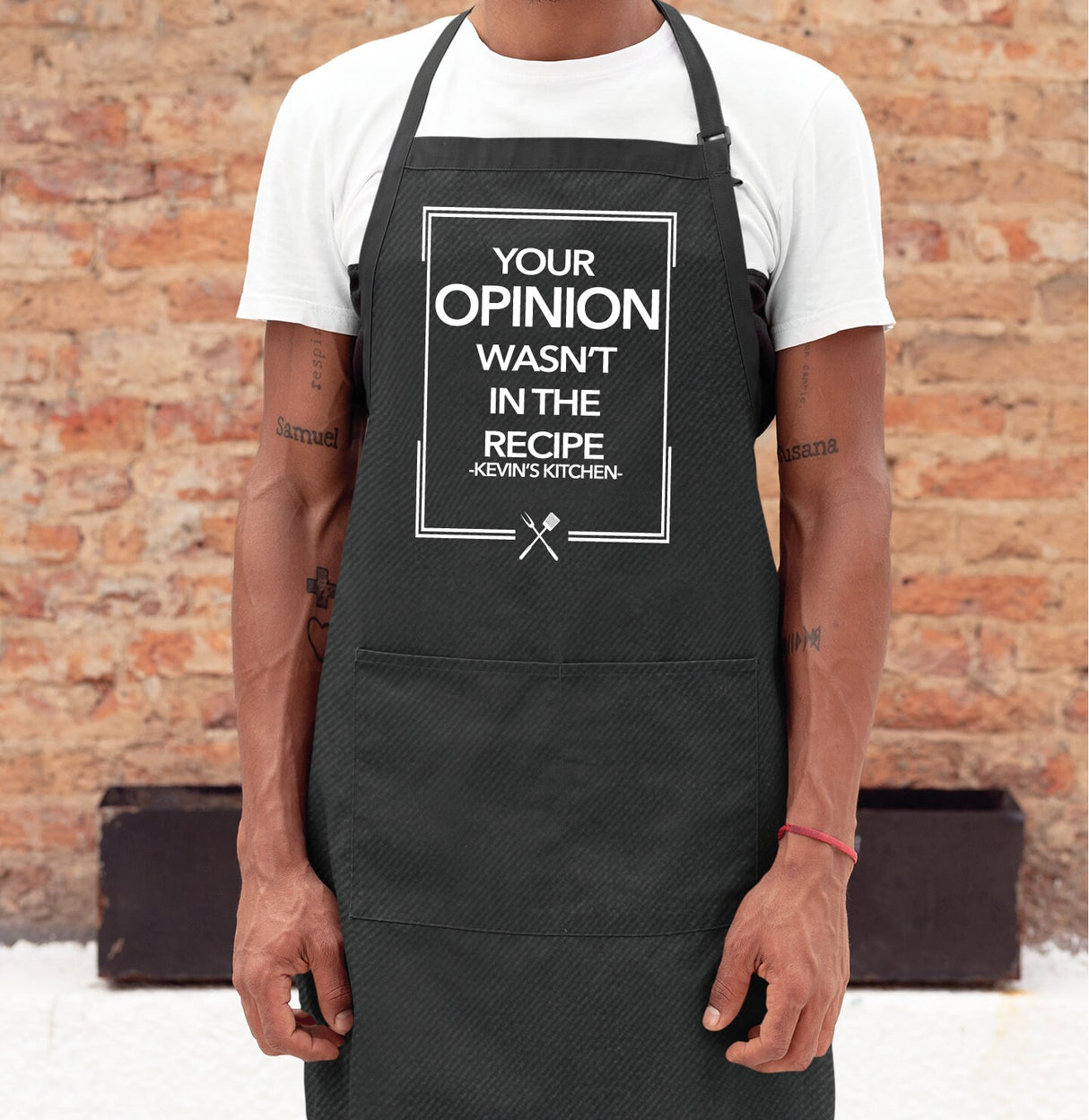 Apron for Men, Custom Men Apron, Personalize Chef Men Gift, Gift For Him, Grill Master, Grillers Apron, BBQ Apron Gift, Present for Husband - Arria Home