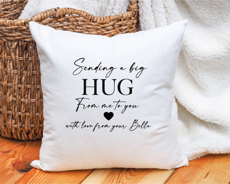 Couple Custom Hug Pillow Cover, Personalize Valentine Pillow, Custom Throw Pillow, Valentine Decor, Gift for Her, Present for Wife, Gift - Arria Home