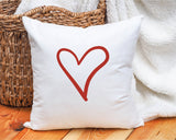 Valentine Personalize Pillow, Heart Pillow, Love Pillow, Valentine Decor, Custom Lumbar Pillow, Couple Gift, Valentines Day Gift Idea - Arria Home