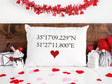 Personalize Coordinates Pillow, Valentine Pillow, Latitude Longitude Pillow, Custom Throw Pillow, Valentine Decor, Valentine Craft, Gift - Arria Home