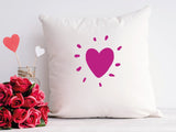 Heart Pillow, Love Pillow, Valentine Pillow, Custom Couple Pillow, Throw Pillow, Valentine Decor, Valentine Craft, Valentines Day Gift Idea - Arria Home