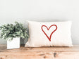 Valentine Personalize Pillow, Heart Pillow, Love Pillow, Valentine Decor, Custom Lumbar Pillow, Couple Gift, Valentines Day Gift Idea - Arria Home