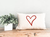 Valentine Personalize Pillow, Heart Pillow, Love Pillow, Valentine Decor, Custom Lumbar Pillow, Couple Gift, Valentines Day Gift Idea - Arria Home