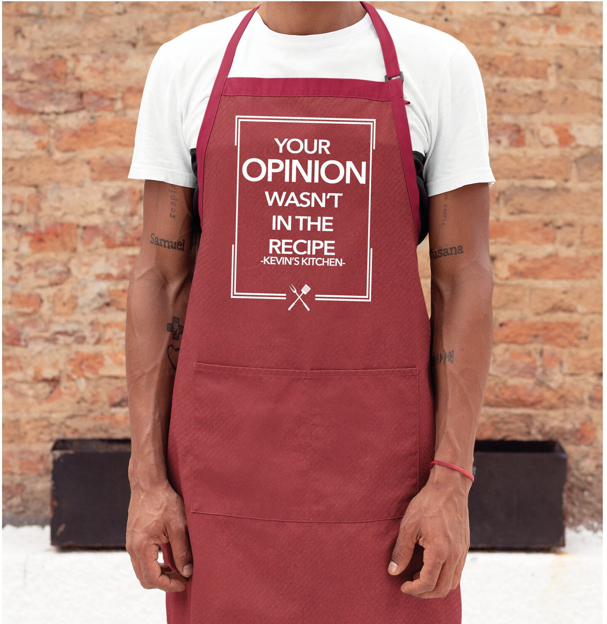 Apron for Men, Custom Men Apron, Personalize Chef Men Gift, Gift For Him, Grill Master, Grillers Apron, BBQ Apron Gift, Present for Husband - Arria Home