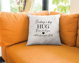 Couple Custom Hug Pillow Cover, Personalize Valentine Pillow, Custom Throw Pillow, Valentine Decor, Gift for Her, Present for Wife, Gift - Arria Home