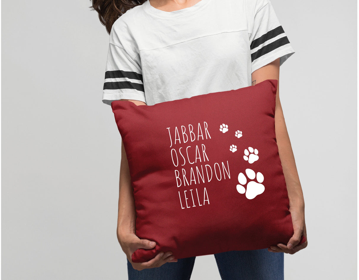 Custom Pet Cushion, Pet Name Pillow, Personalized Pillow Cover, Pet Lover Gift, Dog Pillow, Cat Pillow, Pillow for Cuties, Decorative Pillow - Arria Home