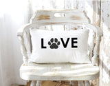 Dog Love Pillow, Dog Mom, Dog Life Pillow, Dog Paw Pillow, Dog Lover Pillow, Pet Pillow, Dog Lover Gift, Decorative Pillow, Puppy Love Gift - Arria Home