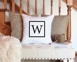 Classic Monogram Pillow, Monogram İnitial Pillow, Personalized Pillow, Custom Pillow Cover, Alphabet Pillow, Letter Pillow, Custom Pillow - Arria Home