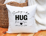 Moving Away Gift, Hug Pillow, College Gift, Distance Gift, Personalized Pillow, Custom Pillow Cover, Customize Pillow, Dorm Room Decor - Arria Home