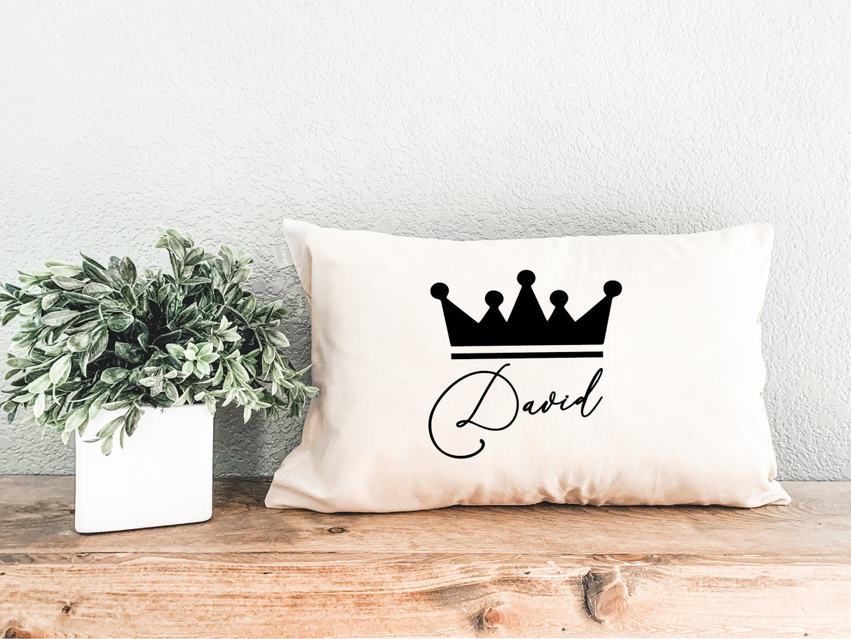 Personalized Pillow, Kid Name Pillow, Custom Pillow Cover, Personalize Pillow, Customize Pillow, Kid Room Decor, Princess Prince Name Pillow - Arria Home