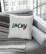 Lucky Shamrock Pillow, St Patricks Day Decor, St Patrick Pillow Cover, Spring Pillow, Spring Decor, Spring Gift, Decorative Pillow, Custom - Arria Home