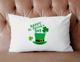 Happy Saint Patricks Day Spring Decoration, Spring Pillow, Spring Decor, Spring Gift, Irish Decor, St Patricks Top Hat Decor, Decor Gift - Arria Home