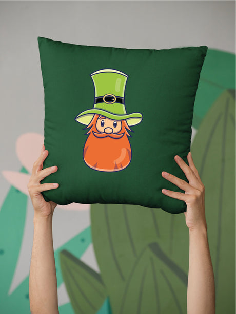 St Patricks Cute Gnome Pillow, St Patricks Decor, Green Pillow, St Patricks Decor, Gnome Decor, Irish Decor, Spring Decor, Lumbar Pillow.