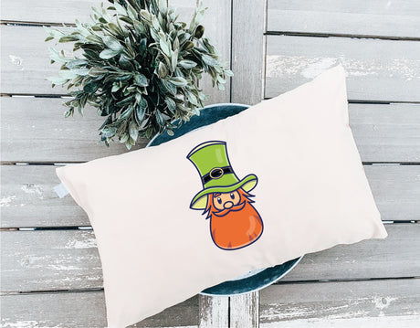 St Patricks Cute Gnome Pillow, St Patricks Decor, Green Pillow, St Patricks Decor, Gnome Decor, Irish Decor, Spring Decor, Lumbar Pillow.