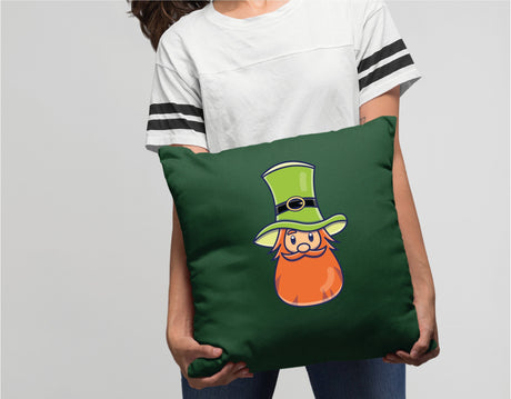 St Patricks Cute Gnome Pillow, St Patricks Decor, Green Pillow, St Patricks Decor, Gnome Decor, Irish Decor, Spring Decor, Lumbar Pillow.