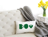 Irish Drinking Decor, St Patricks Day Pillow, Saint Patricks Day Gift, Irish Gift, Custom Pillow Cover, Personalized Lumbar Pillow, Decor - Arria Home