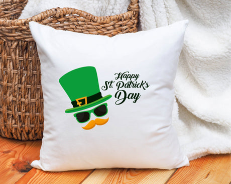 Happy St. Patricks Day Pillow, Happy Saint Pattys Day Decor, St Patricks Day Gift, Happy Holiday Gift, Custom Pillow Cover, Personalize Gift - Arria Home