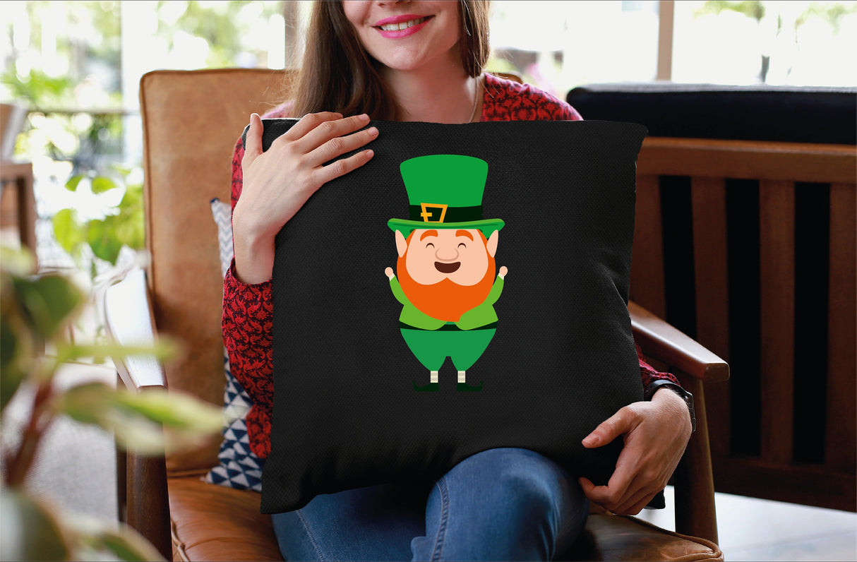 Leprechaun St Patricks Pillow, Leprechaun Gift, Leprechaun Decor, St Patricks Day Leprechaun Decorative Pillow, Spring Cute Decor, Pillow - Arria Home