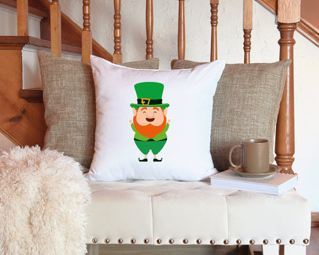 Leprechaun St Patricks Pillow, Leprechaun Gift, Leprechaun Decor, St Patricks Day Leprechaun Decorative Pillow, Spring Cute Decor, Pillow - Arria Home