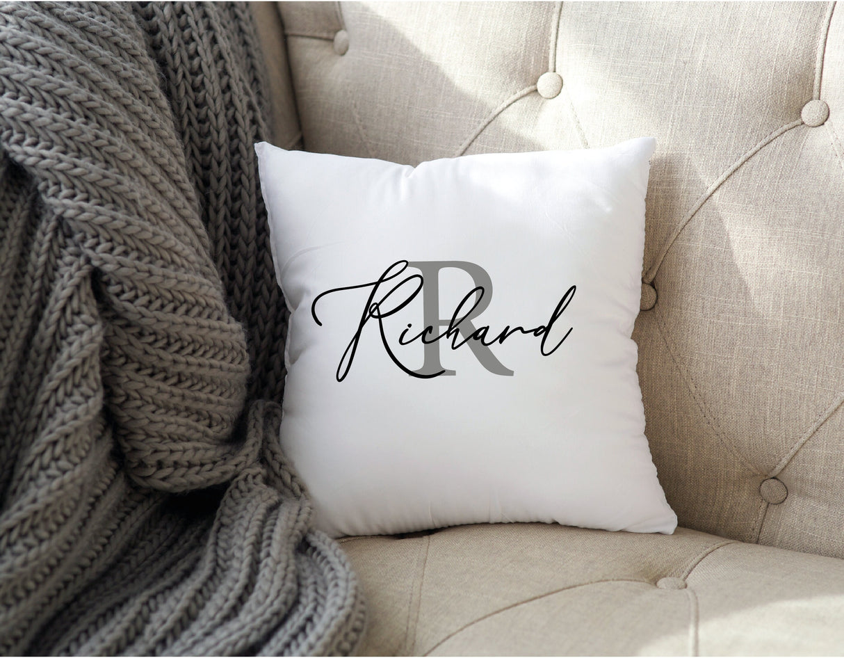 Housewarming Gift, Custom Last Name Pillow, Personalized Engagement Gift, Wedding Gift, Name Lumbar Pillow Cover, Farmhouse Decorative Gift - Arria Home