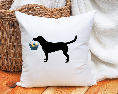 Easter Dog Pillow, Spring Dog Decor, Labrodor Decor, Easter Decor, Spring Decor, Easter Gift, Labrador Retriever, Decorative Pillow Gift - Arria Home