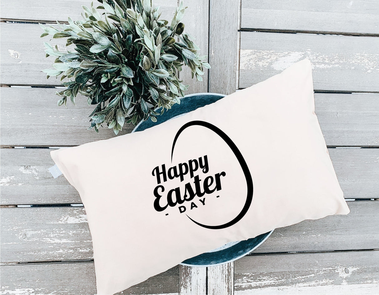 Happy Easter Pillow, Easter Decor, Spring Gift, Happy Easter Egg Pillow, Easter Decoration Gift, Farmhouse Pillow, Rustic Home Decor, Gift - Arria Home