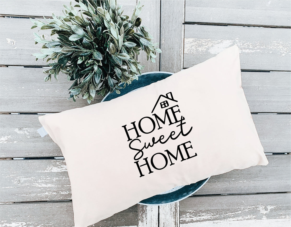 Home Sweet Personalized Pillow, Housewarming Gift, New Home Gift, Living Room Decor, Farmhouse Decor, Rustic Home Decor, Personalized Gift - Arria Home