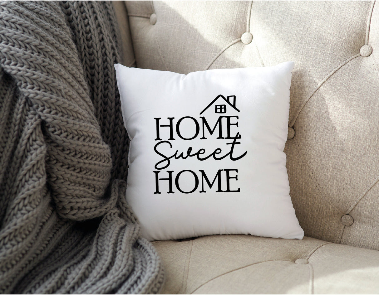 Home Sweet Personalized Pillow, Housewarming Gift, New Home Gift, Living Room Decor, Farmhouse Decor, Rustic Home Decor, Personalized Gift - Arria Home