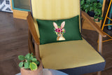 Watercolor Easter Bunny Pillow, Easter Decor, Bunny Decor, Spring Decor, Easter Lumbar Pillow, Spring Throw Pillow, Farmhouse Decor, Gift - Arria Home