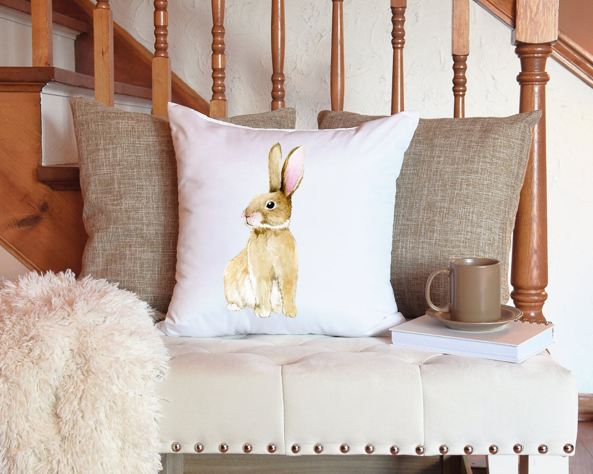 Easter Bunny Gift, Easter Decor, Spring Pillow, Spring Decor, Easter Rabbit Pillow, Bunny Lumbar Pillow, Easter Throw Pillow, Easter Gift - Arria Home