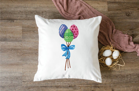 Easter Eggs Pillow, Easter Decor, Easter Decorations, Easter Lumbar Pillow, Easter Throw Pillow, Easter Day Gift, Personalized Pillow - Arria Home