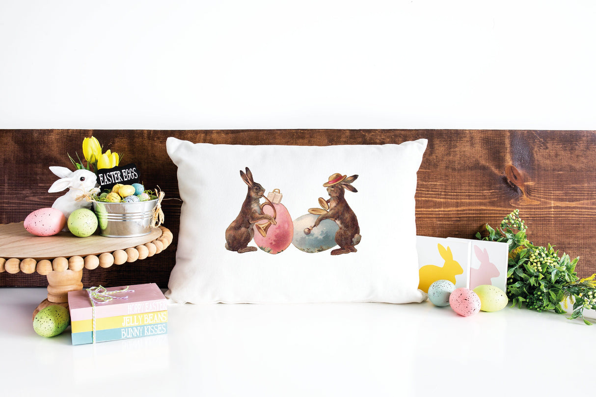 Easter Bunny Pillow, Easter Decorations, Easter Gift, Easter Farmhouse Pillow, Easter Home Decor, Spring Decor, Easter Living Room Decor - Arria Home