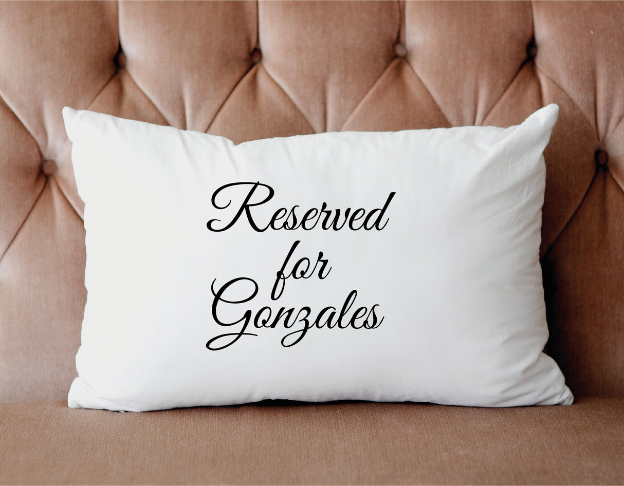 Reserved for Dog Cat Pillow, Personalized Pet Pillow, Pet Name Pillow, Dog Gift, Dog Lover Gift, Cat Lover Gift, Pet Favors, Pet Room Decor - Arria Home