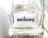 Personalized Pillow, Name Pillow, Custom Pillow Cover, Last Name Pillowcase, Personalized Pillow, Pillow with Name, Crib Decorative Pillow - Arria Home