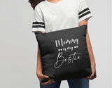 Mommy Bestie Pillow, Mom Gift, Mothers Day Gift Idea, Mum Pillow, Gift for Her, Mother Pillows, Mimi Gift, Grandma Gift, Decorative Pillow - Arria Home