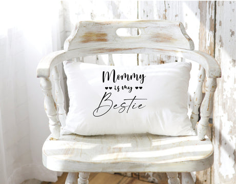 Mommy Bestie Pillow, Mom Gift, Mothers Day Gift Idea, Mum Pillow, Gift for Her, Mother Pillows, Mimi Gift, Grandma Gift, Decorative Pillow - Arria Home